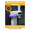 Premium Usb Şarjlı Güneş Enerjili Otomatik Diş Macun Sıkacağı Sterilizatörlü 4 Adet Fırçalığı Tutucu