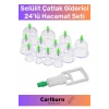 Premium Series Selülit Çatlak Giderici Vakumlu Masaj Aleti 24lü Kupa Hacamat Seti
