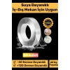 Deluxe Ultra Süper Güçlü Yüksek Mukavemetli Nano Teknolojili Çift Taraflı Şeffaf 3 mt Bant 50 Adet