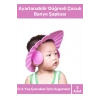Bebek Duş Başlığı Ayarlanabilir Düğmeli Çocuk Küvet Göze Su Kaçırmayan Pembe Banyo Şapkası - 2 Adet