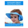 Özel Üretim Bebek Duş Başlığı Ayarlanabilir Düğmeli Çocuk Küvet Göze Su Kaçırmayan Banyo Şapkası