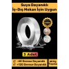 Deluxe Ultra Süper Güçlü Yüksek Mukavemetli Nano Teknolojili Çift Taraflı Şeffaf 3 mt Bant 3 Adet
