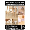 Premium Kaydırmaz Çizdirmez Mobilya Masa Sandalye Zemin Koruyucu Silikon Pabuç Ayak Kılıf 32 Adet