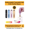 Özel Parfüm Şişesinden Doldurulabilir Taşınabilir Çanta İçi Mini Cep Parfüm Şişesi 5 Ml x 5 Adet