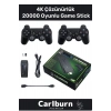 Özel Üretim 4K Çözünürlük 2.4g Uyumlu Kablosuz Çift Kol Atari Retro 20000 Oyunlu Game Stick Atari