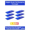 Premium Soğutucu Tekrar Kullanılabilir Soğuk Sıcak Jel Kompres Termojel Buz Paketi 6 Adet