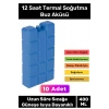 Premium Uzun Süre Sıcağa Güneşe Isıya Dayanıklı 12 Saat Termal Soğutma Buz Aküsü Kasedi 10lu Set