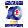 Ekstra Güçlü Hava Su Sızdırmaz İzolasyon Çok Amaçlı Çift Taraflı Silikon Bant 18mm x 1.5m - 3 Adet