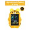 Lcd Ekranlı Kalemli  Uyumlu Dijital Çizim Yazı Tahtası Boyama Resim Ayıcıklı Akıllı Tablet 8,5 Inç