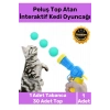 Premium Seri Evcil Hayvan Tabancalı Hareketli 30 Peluş Toplu Top Atan İnteraktif Kedi Oyuncağı Seti