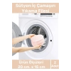 Özel Üretim Kumaş Fermuarlı Dayanıklı Çamaşır Yıkama Filesi Sütyen Yıkama Torbası 2li Paket 20x15cm