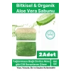Özel %100 Doğal Koku Yüz Cilt Beyazlatıcı Organik Nemlendirici Kabak Lifli Aloe Vera Sabunu 2 Adet