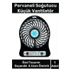 Özel Üretim Usb Şarjlı 3 Kademeli Sessiz Taşınabilir Mini Fan Pervaneli Soğutucu Küçük Vantilatör