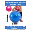 Profesyonel Seri Dayanıklı Yüksek Kalite Mini Gymball 20cm Mavi Pilates Topu Şişirme Pompa