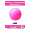 Profesyonel Seri Dayanıklı Yüksek Kalite Mini Gymball 20cm Pembe Pilates Topu Şişirme Pompa Hediyeli