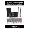 Özel Üretim 112 Gr Ağırlığında Dayanıklı 24 Uçlu 1 Kalemli Hafif Mini Çıtçıtlı Cüzdan Tornavida Seti