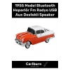 Özel Üretim Nostaljik Pontiac Araba 1955 Model Bluetooth Hoparlör Fm Radyo USB Aux Destekli Speaker