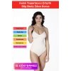 İz Saklayan Lazer Kesim İnceltici Etkili Push-Up Askılı Toparlayıcı Çıtçıtlı Slip Body Zıbın Korse