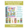 Özel Üretim Zeka Geliştirici Çocuk El Göz Koordinasyonu Animals Mix & Match Karıştır Eşleştir