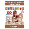 Özel Üretim Zeka Geliştirici Yabancı Dil Eğitici Çocuk İlk 100 Sözcük İngilizce Türkçe Kartlar