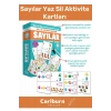 Özel Üretim Zeka Geliştirici Eğitici El Göz Koordinasyon Matematik Sayılar Yaz Sil Aktivite Kartları