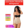 Özel Üretim İz Göstermeyen Kaymaz Toparlayıcı Sıkılaştırıcı Lazer Kesim Yüksek Bel String Korse