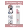 Premium Çok Fonksiyonlu Güçlü Silikon Uçlu 7 in 1 Airpods Klavye Ekran Temizleme Kiti