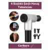 4 Başlıklı Boyun Bel Sırt Bacak Ayak Fısıltı Sesli Hafif Kas Rahatlatıcı Şarjlı Masaj Tabancası