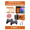 36500 Oyunlu Atari 5G 8k HDR Ultra HD Çözünürlük 64 GB Tv Game Box Android Tv 2 Kollu Oyun Konsolu