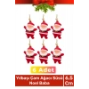 Özel Üretim Lüks Noel Parti Dekoratif Yeni Yıl Kış Yılbaşı Çam Ağacı Süsü Noel Baba 6lı