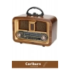 Kaliteli Yüksek Sesli Retro Şık Ahşap Bluetooth Bağlantılı Fm Usb Tf Aux Şarjlı Nostaljik Radyo