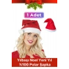 Özel Üretim Yıkanabilir Ucu Ponponlu Çocuk Yetişkin Yılbaşı Noel Baba %100 Polar Şapka 1 Adet