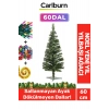 Kutulu Süsleme Seti Yılbaşı Çam Ağacı Renkli Işığı Yeni Yıl 2025 Süsleri Noel Paketi 60 Cm 60 Dal