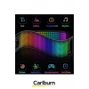 Taşınabilir Özelleştirilebilir Cama Yapıştırılan Mobil Uygulama Kontrollü Araç Oto RGB LED Panel