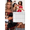 Deluxe Seri Özel Gün Gece Davet Fantezi Erotik Seksi Şık Belden Bağlamalı Sexy Hizmetçi Kostümü