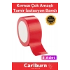 Süper Güçlü Su Geçirmez Sızdırmaz Kırmızı Renk Çok Amaçlı Tamir İzolasyon Bandı 48mm x 10m 5 Adet