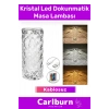 Özel Üretim Şarjlı Kablosuz Ayarlanabilir Aydınlatma Kumandalı Kristal Led Dokunmatik Masa Lambası