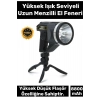 Premium 5 Modlu 8800 mAh Beyaz Aydınlatmalı 18.5cm Uzunluk Askılı Tripod Şarjlı Güvenlik Feneri