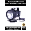 Deluxe 1500 Lümen 600 Metre Menzilli 2 Modlu Güçlü Beyaz Aydınlatma 30 W Kuvvetinde Güvenlik Feneri