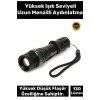 Premium 3 Modlu Selektörlü 130 Lümen Beyaz Aydınlatma 3 Adet Pilli Zoomlu Q5 LED Güçlü El Feneri