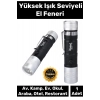 Deluxe 100 Metre Menzilli Tek Mod Beyaz Aydınlatma Cep Boyu Mini Mini Pilli El Feneri