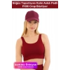 Özel Üretim Göğüs Toparlayıcı Sarkma Önleyen Spor Günlük Kalın Askılı Pedli Fitilli Crop Büstiyer