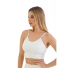 Özel Üretim Göğüs Toparlayıcı Sarkma Önleyen Spor Günlük İnce İp Askılı Pedli Fitilli Crop Büstiyer