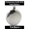 Özel Üretim Uzun Süre Soğuk Tutan Paslanmaz Çelik 8 Oz Tekli Alkol Konyak İçecek Matara Şişesi
