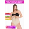 Premium Kaymaz Vücut Şekillendiren Toparlayıcı Sıkılaştırıcı Çıtçıtlı Agraflı Yüksek Bel Slip Korse
