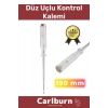 Premium Vida Atölye Ev İş Ofis Uzun Sağlam Dayanıklı Tornavida Düz Uçlu Kontrol Kalemi 190 mm