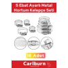 Özel Üretim Hortum Araç Bahçe Paslanmaz Çelik 5 Ebat 10 Adet Ayarlı Metal Kelepçe Seti