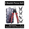 Özel Üretim Yüksek Kaliteli Çelik Kaymaz Kauçuk Yapılı Tamir Bakım Montaj 5 Başlıklı Pense Seti