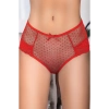 Özel Seri Transparan İç Gösteren Fantezi Zarif Şık Kırmızı Kadın Puanlı Külot