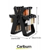 Özel Tasarım Dayanıklı Mutfak 360 Derece Dönen Standlı 18 Adet 100ml Cam Baharatlık 34x26x23 cm